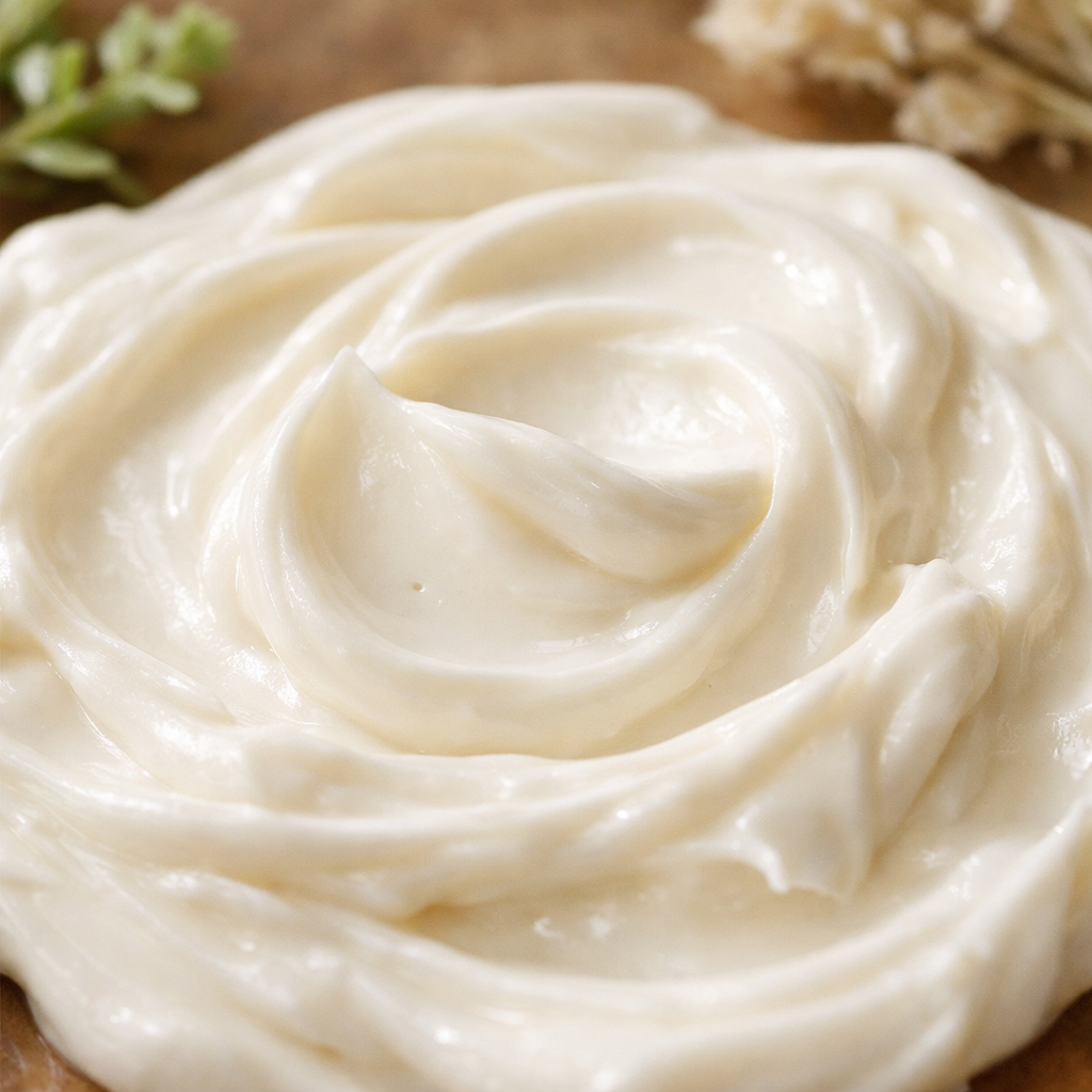 Preparing botanical cream textures